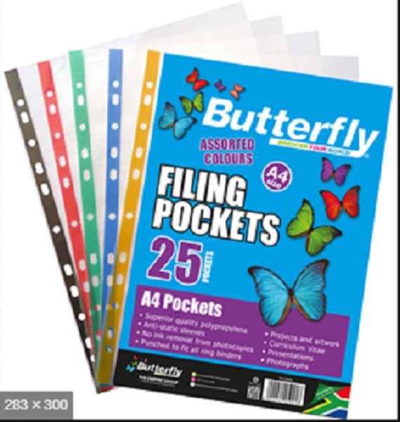 FLIP FILE DISPLAY BOOK 25 PAGES BUTTERFLY
