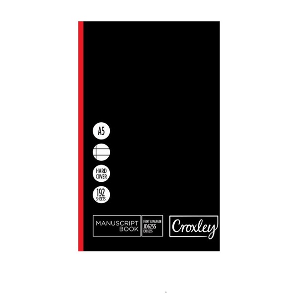 HARDCOVER JD6255 A5 F/M  CROXLEY 192PG SET OF 2