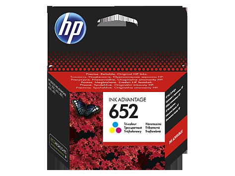 INK CARTRIDGE HP 652 TRI-COLOR: HPF6V24AE