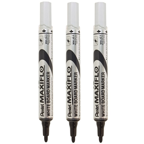 MARKERS - WHITE BOARD PACK OF 3 PENTEL