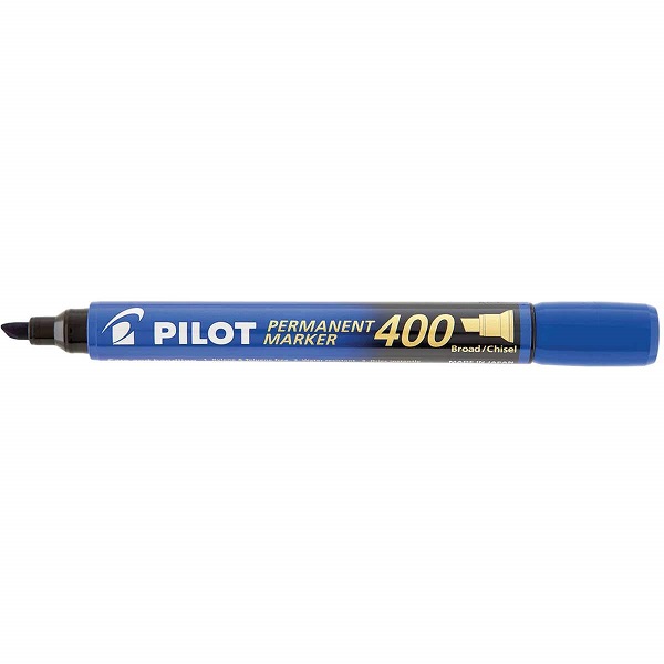 MARKER PILOT SCA-400 BLUE PERM CHISEL