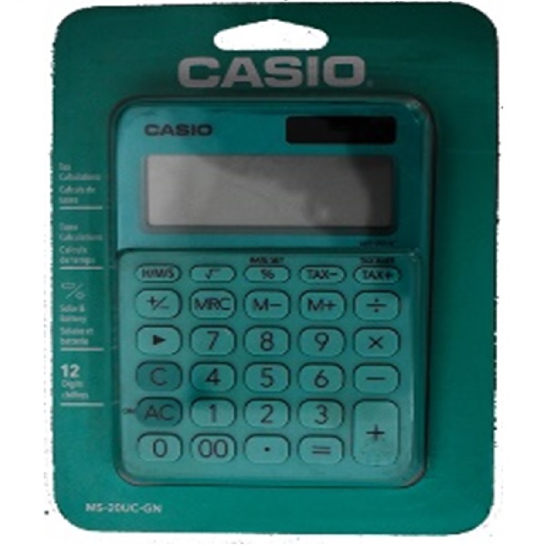 Calculator, Casio-MS-20UC-GN