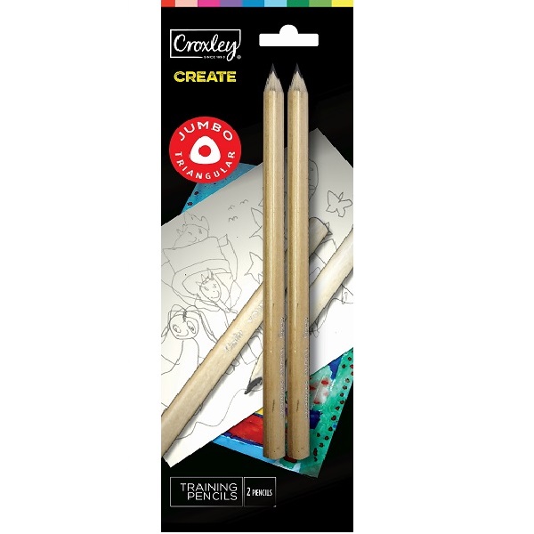 PENCIL 4B 2 CARDED - PCL460BC TRAINING CROXLEY