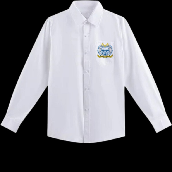 SHIRT L/SLEEVE GIS-WHITE