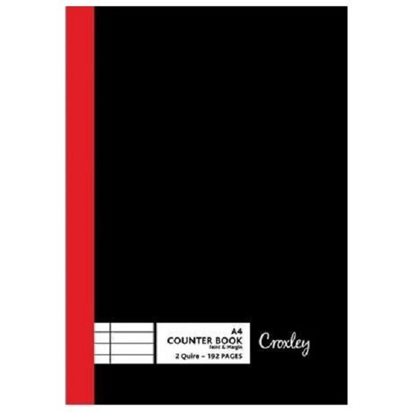 HARD COVER BOOK A4, JD 161 QM 192PG CROXLEy x 2