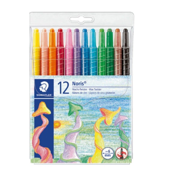 CRAYON WAX TWISTER NORIS CLUB 12PCS X 2 PACK